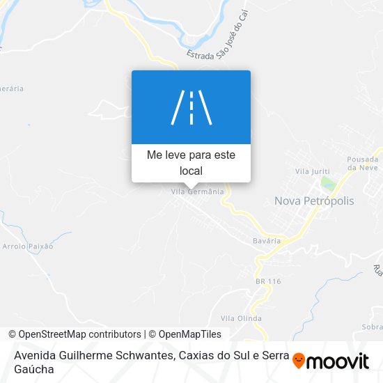 Avenida Guilherme Schwantes mapa