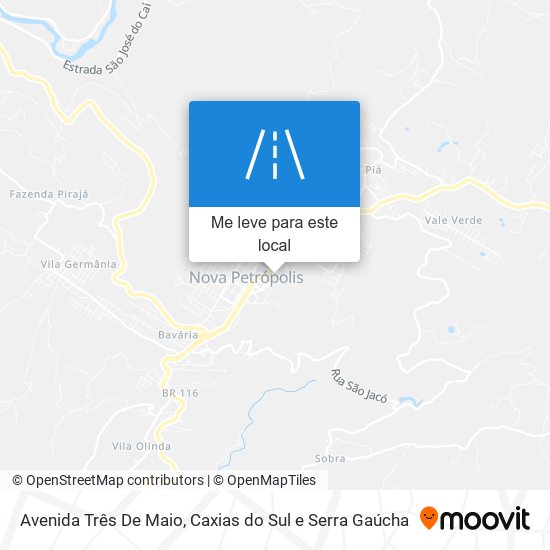 Avenida Três De Maio mapa