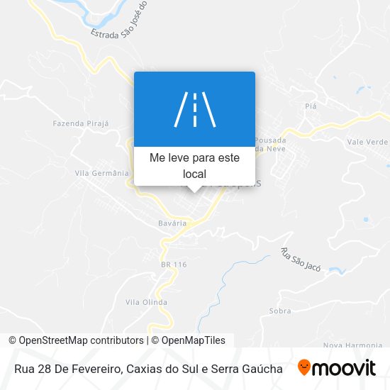 Rua 28 De Fevereiro mapa