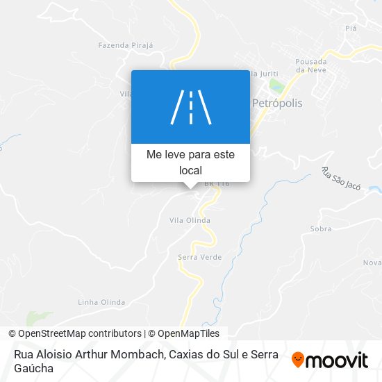 Rua Aloisio Arthur Mombach mapa