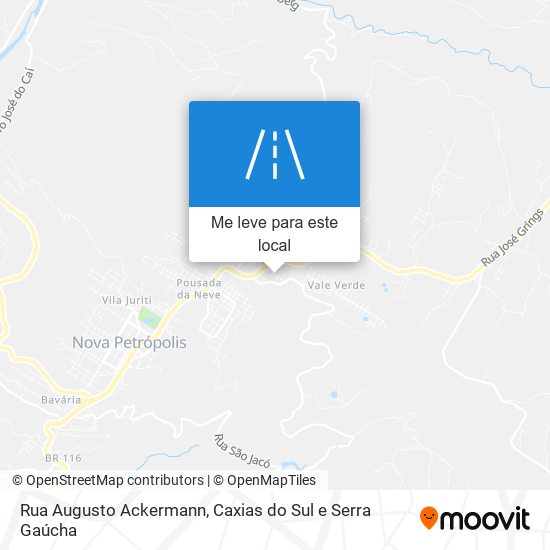 Rua Augusto Ackermann mapa