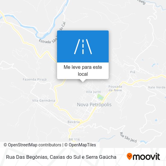 Rua Das Begônias mapa