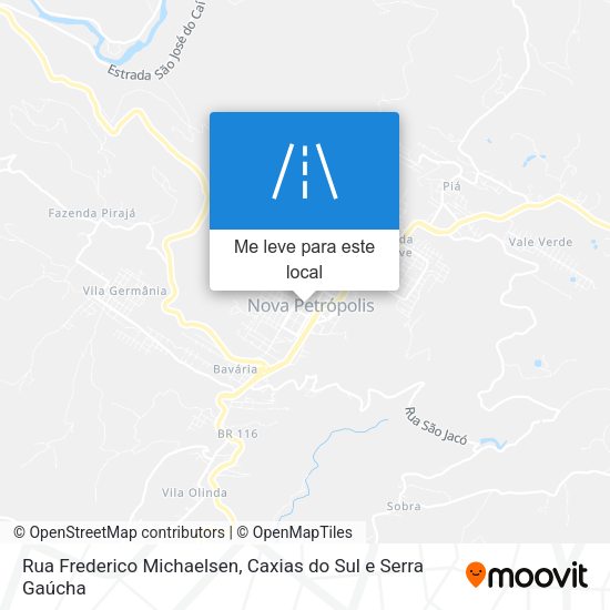 Rua Frederico Michaelsen mapa