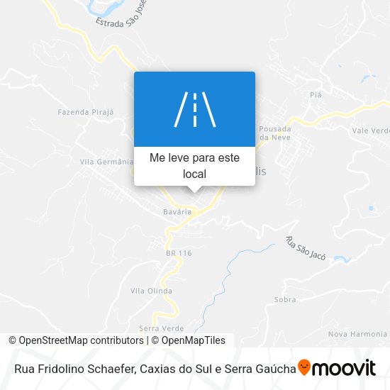 Rua Fridolino Schaefer mapa