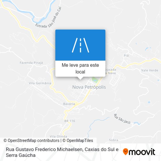 Rua Gustavo Frederico Michaelsen mapa