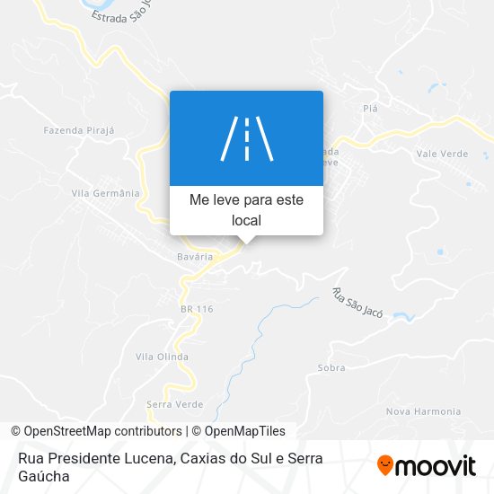 Rua Presidente Lucena mapa