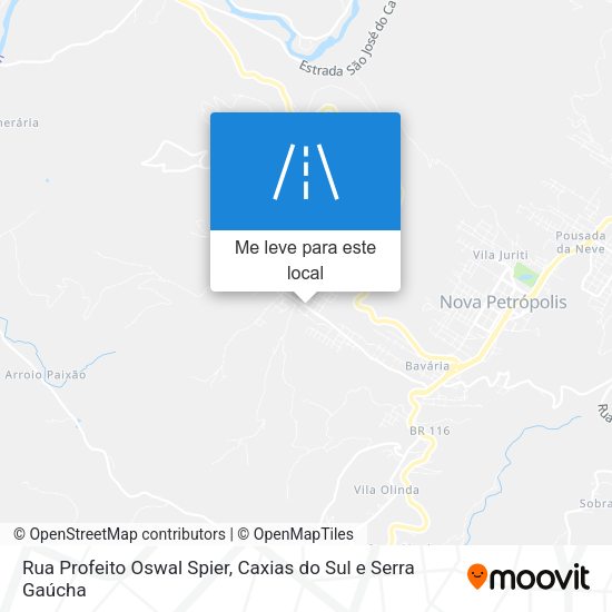 Rua Profeito Oswal Spier mapa
