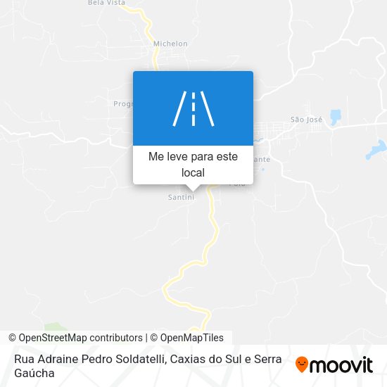 Rua Adraine Pedro Soldatelli mapa