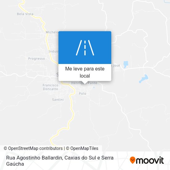 Rua Agostinho Ballardin mapa