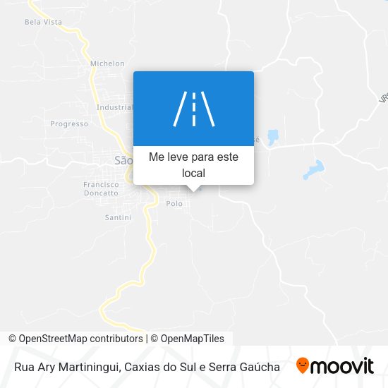 Rua Ary Martiningui mapa