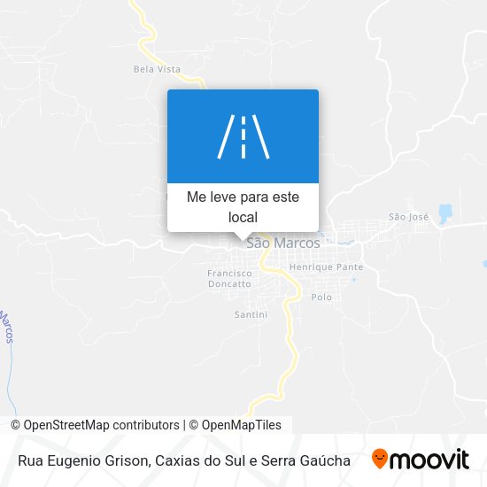 Rua Eugenio Grison mapa