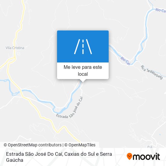 Estrada São José Do Caí mapa