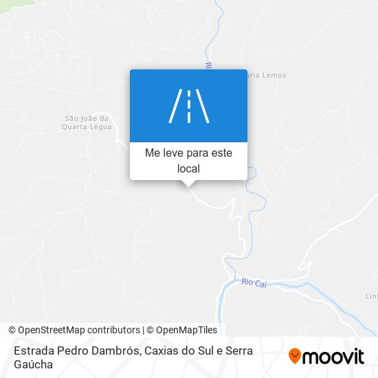 Estrada Pedro Dambrós mapa