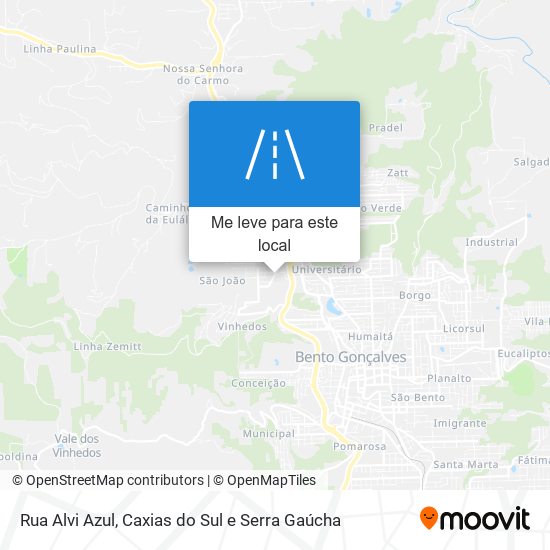 Rua Alvi Azul mapa