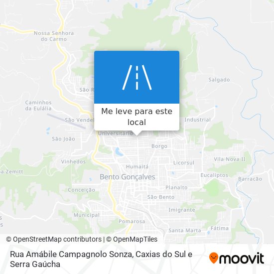 Rua Amábile Campagnolo Sonza mapa