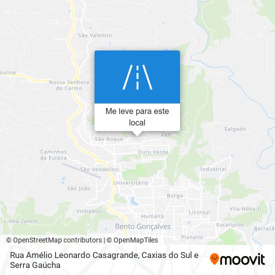 Rua Amélio Leonardo Casagrande mapa
