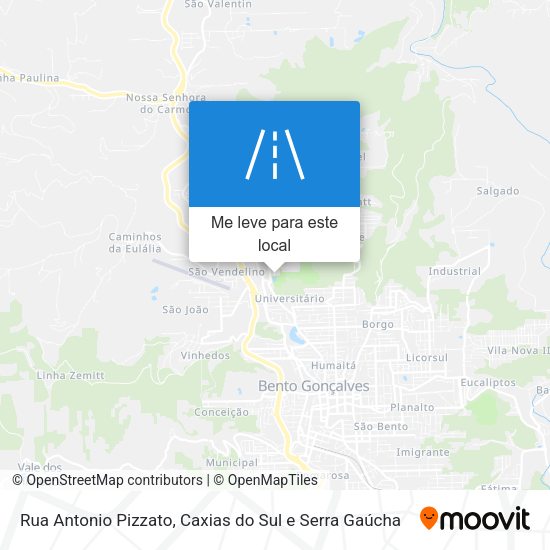 Rua Antonio Pizzato mapa