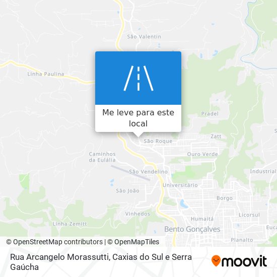 Rua Arcangelo Morassutti mapa