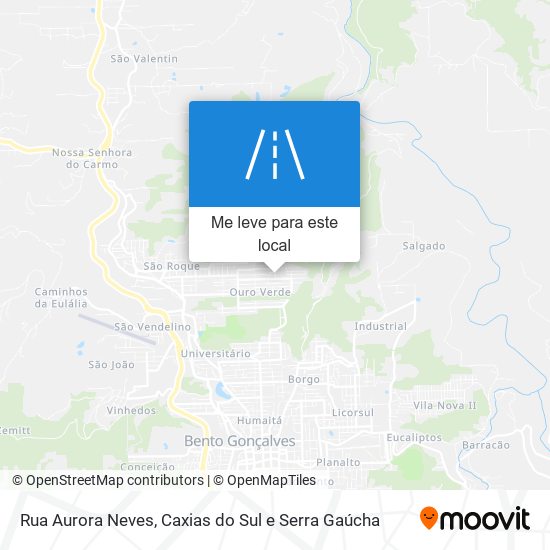 Rua Aurora Neves mapa