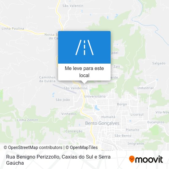 Rua Benigno Perizzollo mapa