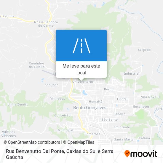 Rua Benvenutto Dal Ponte mapa