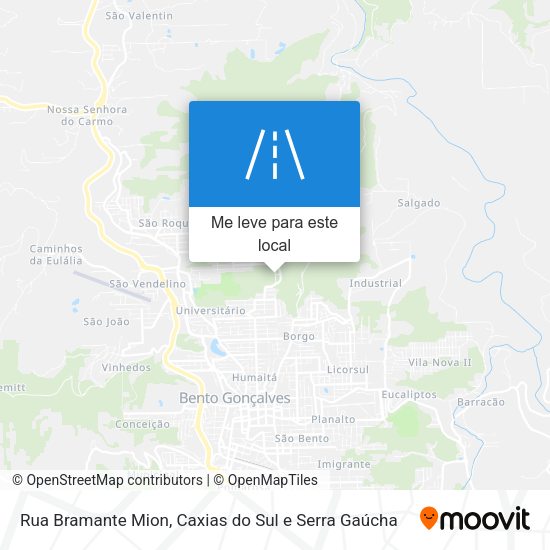 Rua Bramante Mion mapa