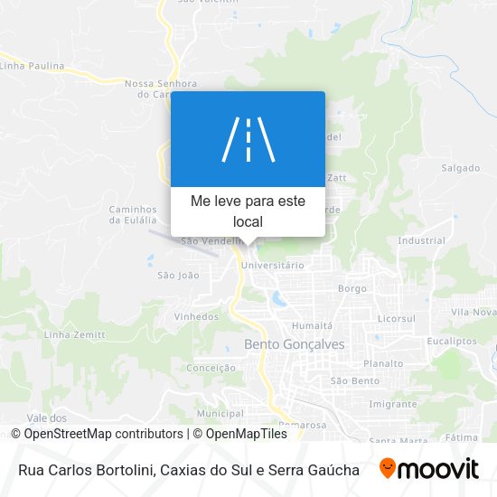 Rua Carlos Bortolini mapa