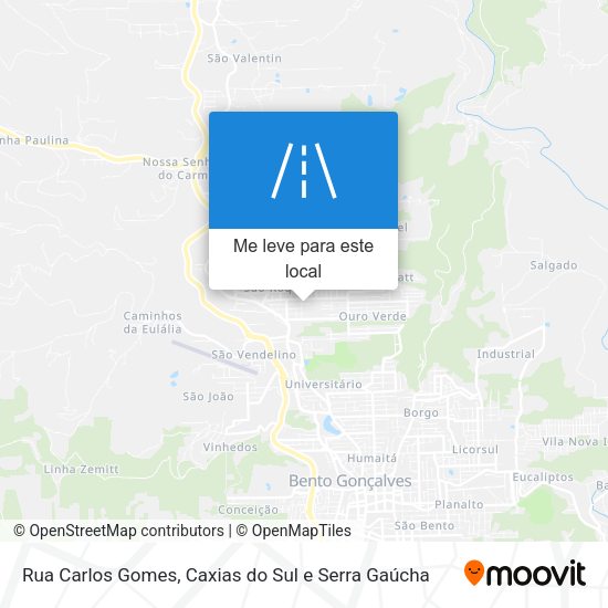Rua Carlos Gomes mapa