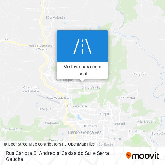 Rua Carlota C. Andreola mapa