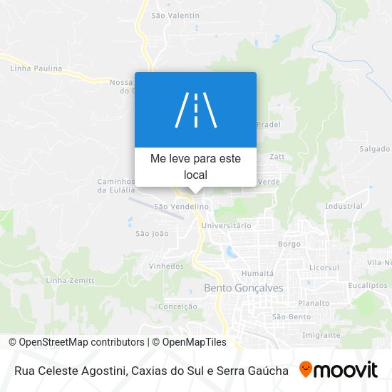 Rua Celeste Agostini mapa