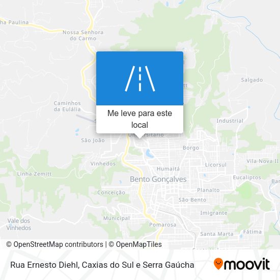 Rua Ernesto Diehl mapa