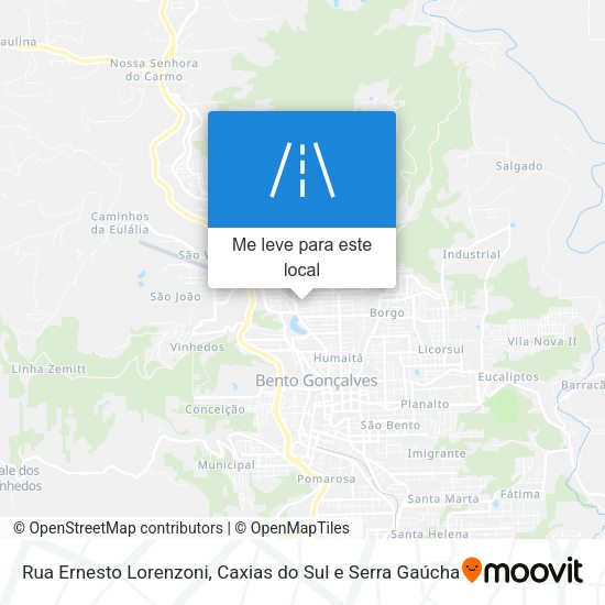 Rua Ernesto Lorenzoni mapa