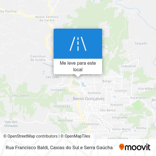 Rua Francisco Baldi mapa