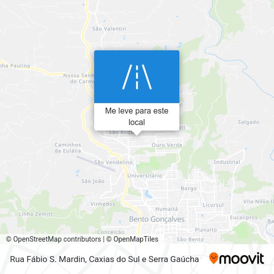 Rua Fábio S. Mardin mapa
