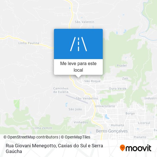 Rua Giovani Menegotto mapa