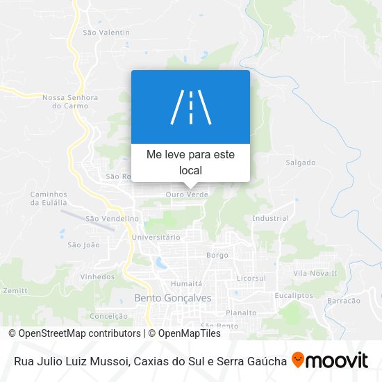 Rua Julio Luiz Mussoi mapa