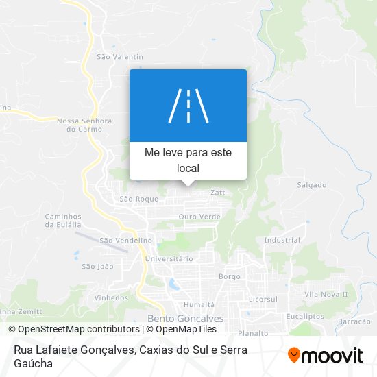 Rua Lafaiete Gonçalves mapa