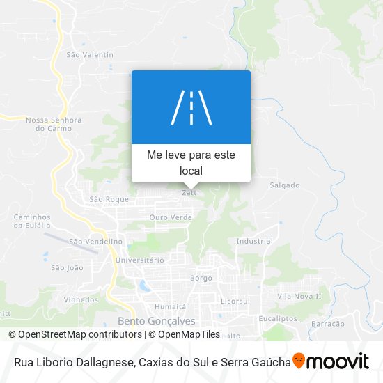 Rua Liborio Dallagnese mapa
