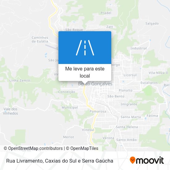 Rua Livramento mapa