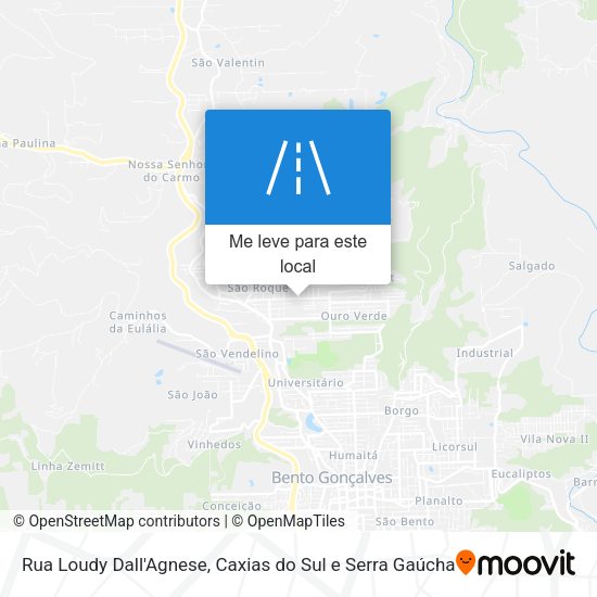 Rua Loudy Dall'Agnese mapa