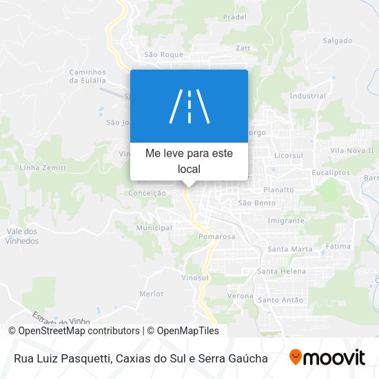 Rua Luiz Pasquetti mapa