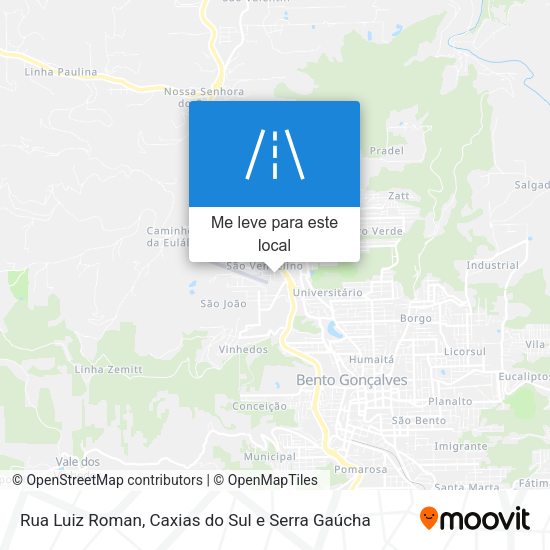 Rua Luiz Roman mapa