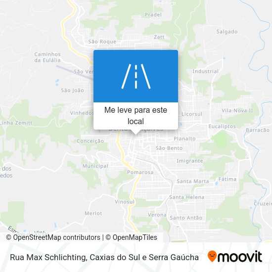 Rua Max Schlichting mapa