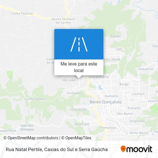 Rua Natal Pertile mapa