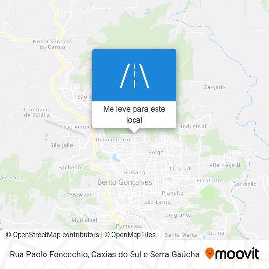 Rua Paolo Fenocchio mapa