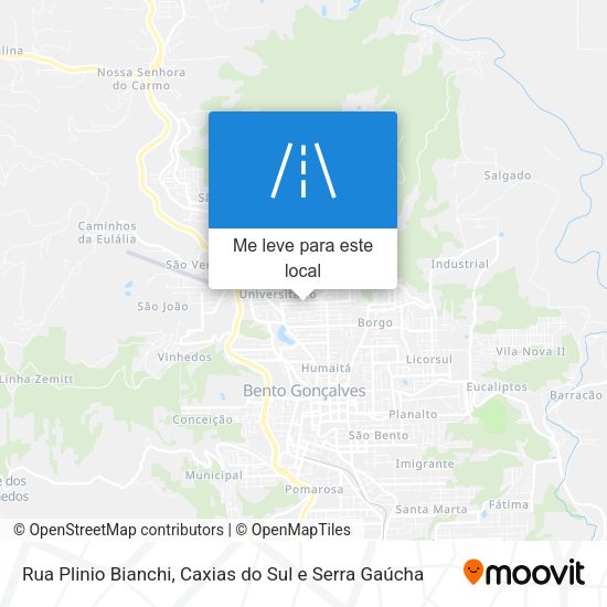 Rua Plinio Bianchi mapa