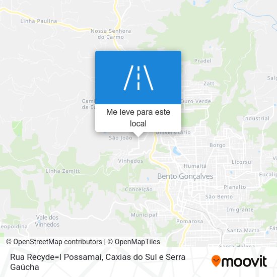 Rua Recyde=I Possamai mapa