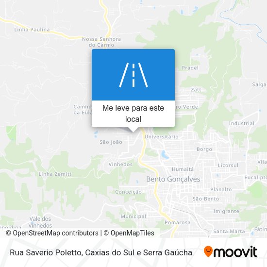 Rua Saverio Poletto mapa