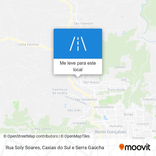 Rua Soly Soares mapa