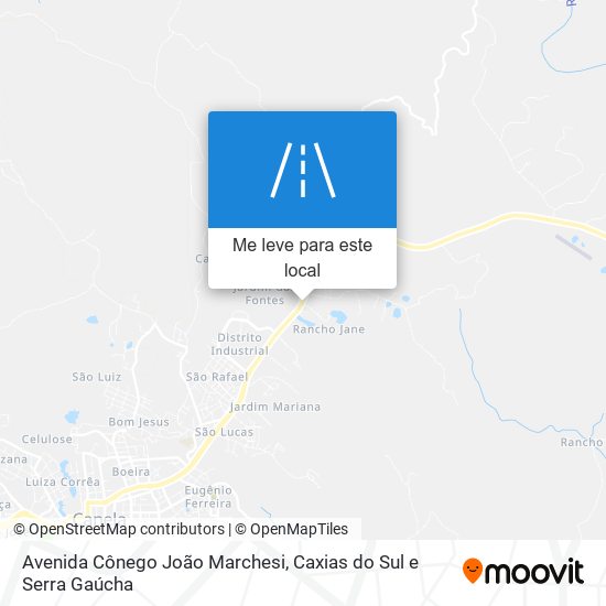 Avenida Cônego João Marchesi mapa
